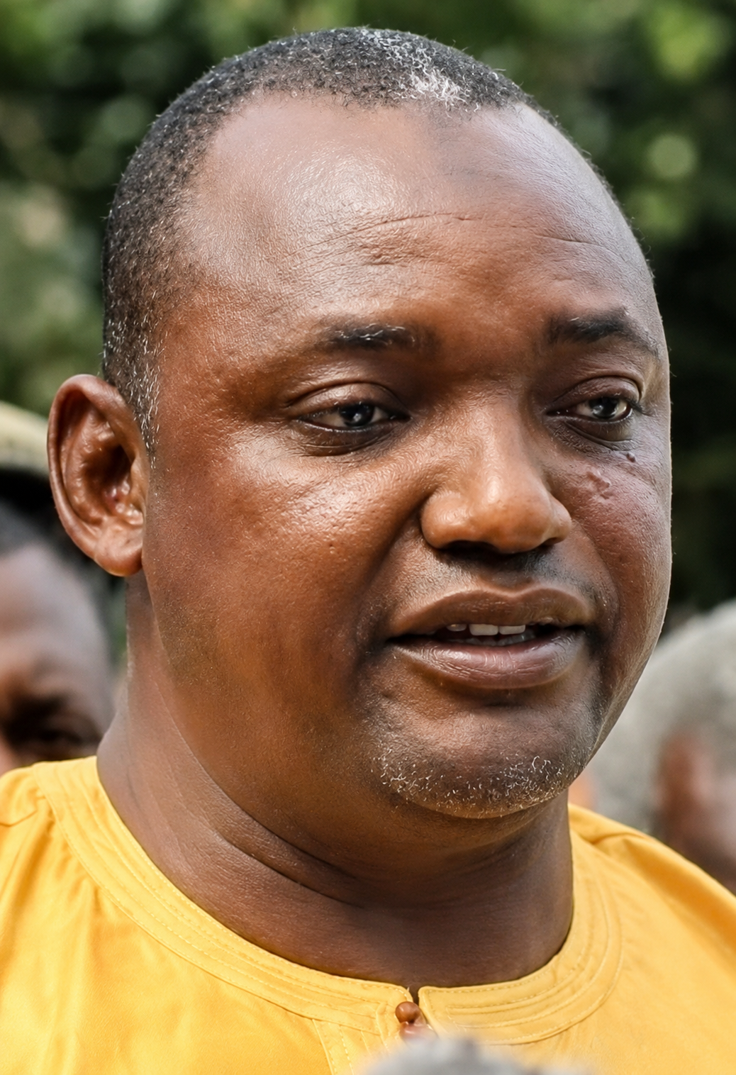 Adama Barrow in 2016 during the presidential campaign